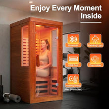 CedarLuma Canadian Hemlock Far Infrared Sauna, Fast Heat-Up, 1-Person