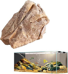 Realistic Fake Rocks For Yard, Artificial Landscape Solid Fake Rocks, Faux Stone Edging For LandScaping, PU Foam Decorative Cover, Multi-Purpose Decorative Stones For Landscaping Lawn(Size:35*27*22cm)