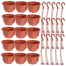 30 Sets Orchid Decor Scindapsus Small Flowerpot Drainage Flower Balcony Porch Home Garden Chlorophytum Indoor Coffeexcm with Planters Plant and Basket Pot Round Planter Patio (Coffeex4pcs