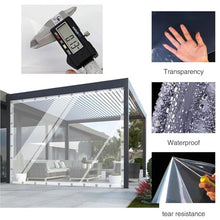 GHPLY Clear Tarps with Grommets Plastic Tarpaulin 0.13mm Thicken Waterproof Transparent Outdoor Curtain for Patio Enclosures, Gardens, Greenhouse(6x4.5m)