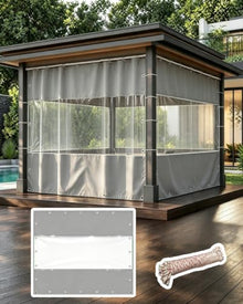 Insulated Pergola Divider Curtain, Gazebo Separator, Windproof Cloth