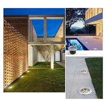 SHOWERRING 4 Pack Outdoor Landscape Light Underground Round Landscape Lamp AC85-265V IP65 Waterproof Recessed In Ground Light for Home Driveway Step Pathway Patio Lawn Embedded Buried Lights