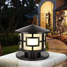 LumosPro Retro Black Concrete Track Light with Dusk to Dawn Sensor - IP54 Waterproof Outdoor LED Fixture for Garden and Patio(11.8in)