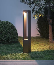 Outdoor Wall Lights Outdoor Landscape Path Light Modern LED Pathway Light Waterproof Bollard Lighting Fixture Garden Lawn Lamp for Patio Porch Courtyard Driveway Waterproof Pillar Lamp(80CM/31.5in)
