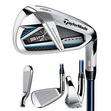 TaylorMade SIM MAX OS Irons Steel Shaft KBS Max 85 5-PW Right Hand Regular Flex Titanium Black Blue