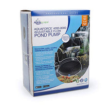 Aquascape AquaForce PRO 4000 to 8000 Solids Handling Pond Pump, Adjustable Flow Waterfall, Skimmer and Vault Pump with Smart Control Receiver, 91104