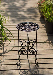 Plant Stand Heavy Duty Cast Iron Potted Plant Stand Vintage Rustic Style Metal Planter Stand Garden Pots Container Supports