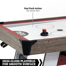 Hall of Games 5.5' Arcade Air Hockey Table & Tennis Top 2-in-1 Set Wood Grain/Red/White Black