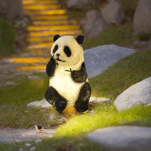 Xinmeiyue Lawn Light,Outdoor Panda Light, Figurine Lights,Landscape Light, Yard Decorations Outdoor Light,Waterproof Garden Animal Light, Courtyard Light, For Birthday Gift, Christmas Holiday(Standing