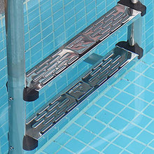 Stainless Steel Pool Ladder 2 Step Swimming Pool Handrail for Pool Entry Tube Wall Thickness 1mm No Need to embed/Silver / 130x50x18cm (Silver 130x50x18cm)