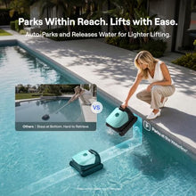 Beatbot Sora 10 Cordless Pool Vacuum Robot for Inground & Above Ground Pools, 6800 GPH Suction, Floor/Wall/Waterline/Shallow Area Cleaning, Waterline Parking, Cyan Green