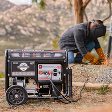 TOMAHAWK Welder Generator Stick Welder Engine Driven 120 Amp 7 HP Gasoline Portable 2,200 Watt Quiet Inverter Generator Engine