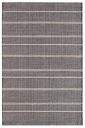 Dash & Albert Samson Indoor/Outdoor Area Rug 5' x 8' Black