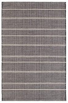 Dash & Albert Samson Indoor/Outdoor Area Rug 10' x 14' Black Striped Washable
