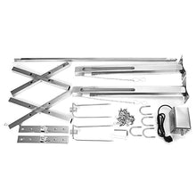 JYXYXSCP Electric Automatic Grill,25W Stainless Steel Tripod Rotisserie Spit Hog,Bearing Capacity 40KG,for Picnic Camping Party