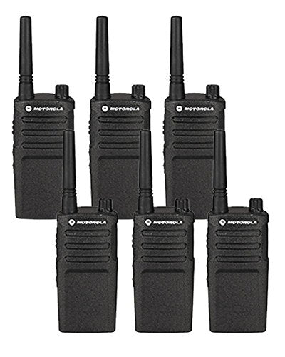 Motorola Solutions 6 Pack RMU2040 Two Way Radio Walkie Talkies Black