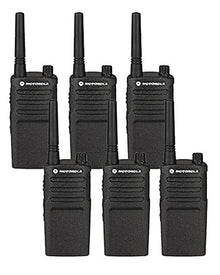 Motorola Solutions 6 Pack RMU2040 Two Way Radio Walkie Talkies Black