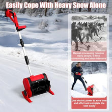 Battery Snow Shovel with Batteries – Lightweight Foldable Snow Removal Machine, 30 Min Runtime, Battery Powered Snow Thrower with LCD – Use On Driveways, Gardens, Pathways