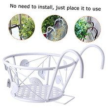 LUUYYI Plant standPcs Outdoor Hanging Planters Outdoor Plant Stand Garden Plant Basket Outdoor Planters Retro Flower Pot Holder Plant Display Rack Black Planter White