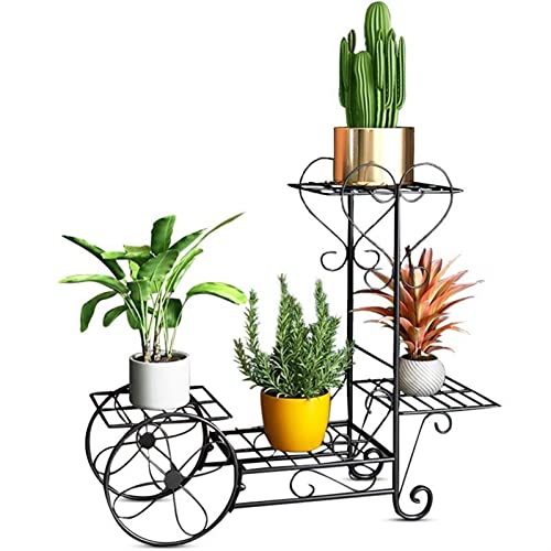 MIIKHI Plant Stand Iron Flower Rack Plant Stand Flower Stand Bonsai Display Shelf Garden Patio Balcony Decoration Flower Pot Plant Shelves Flower Pot Stand