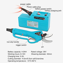 Professional Cordless Electric Pruning Shears Rechargeable Power Supply Branch Trimmer 4.5cm/5.0cm Cutting Diameter 3-4h Work ()
