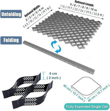 WRTYHGVGT Gravel Grille Mats Floor Honeycomb Gravel Ground Grid for Floor Stabilisation 5 cm High, Scalable Floor Grid for Garden Path, Walkway, Parking(5x8m/16x26ft)-1