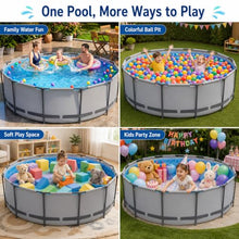 Large Round Above Ground Pool, Family Swimming Pool for Backyard Fun