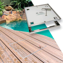 HIDE Pool Skimmer Cover Kit - 12" Luxury Hidden Skimmer Lid (2.5" Inlay Depth)