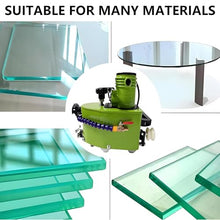 Portable Straight Bevel Edger Glass Edging Machine Electric Glass Edging Grinding Machine for 6-12mm Glass Polishing ( 12mm)