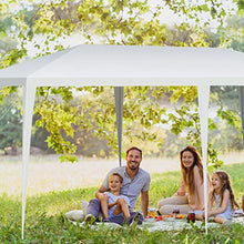 10'x20' Outdoor Party Wedding Tent Heavy Duty Canopy Pavilion White Powder Coated Steel