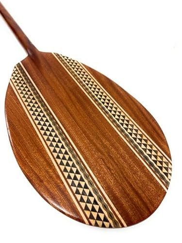 Tikimaster Outrigger Koa Canoe Paddle 60 Inch with Etching