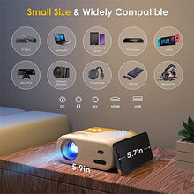 TEDILUVI P64 LED Projector Mini For Smartphone, Or Video Beamer