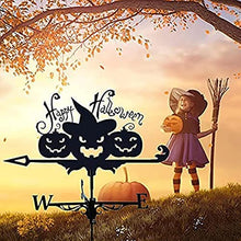 Metal Weathervane Outdoor Stainless Steel Weather Vane Yard Wind Vane Direction Wind Direction Indicator for Farm Yard Garden Gazebo Decorations (Horseback Riding) (Pumpkin Head)