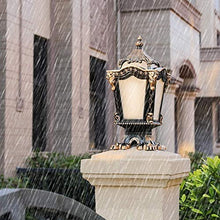 Outdoor Wall Lights, Strong Durable European Retro 2-Heads Lawn Garden Waterproof Outdoor Floor Lamp High E27 Pole Lamp Traditional Victoria Landscape Street Lamp Lawn Garden Pathway Lighting Landscap