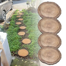 ZLyXZQG Outdoor Stepping Stones,6PCS Stepping Stones for Garden,Paver Stones,Garden Stepping Stones Outdoor,Round Stepping Stones Decorative Garden Stones， Garden Woodgrain Stepping Stone
