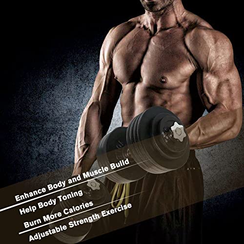Unipack Cast Iron Adjustable Dumbbells 200lbs Black