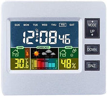 JDXQBLD Color Weather Station with Forecast, Temperature, Humidity, Intelli-Time Clock-Full Color