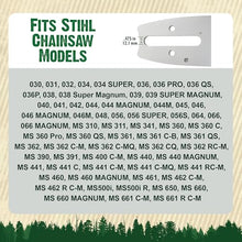 FORESTER 62" Professional Sprocket Nose Chainsaw Bar - 62in Length, 3/8” Pitch, 063 Gauge, D025 Mount, 185 Drive Link - Replacement Chain Saw Parts For Stihl