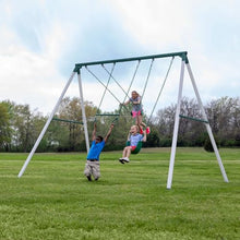Backyard Discovery Big Brutus Metal Swing Set 10 Ft White