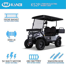 Kandi America Electric Cart 2 Passenger Silver