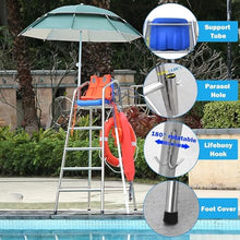 KGBNYSS Pool Ladders 6ft Tall Removable Swimming Pool Deck Lifesaving Chair, Heavy Duty Adult Bar Bar Chairs, Loads 660lbs