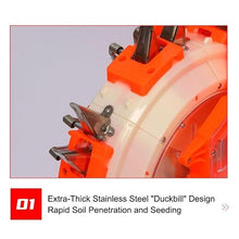 Hand Push Double Row Seeder with Fertilizer, Adjustable Garden Push Seeder Planter, Manual Corn Soybean Seeder Machine, Simultaneous Sowing & Fertilizing Tool for Farm, Vegetable Garden(6 Mouths)