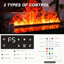 Upgraded 3D Water Vapor Fireplace with Humidifier Flame, Recessed Electric Fireplace with Water Connection Direct, Vapor Fireplace with Touch/Remote Control Timer Great Décor 150cm