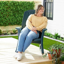 Semco Rockaway Heavy Duty All Weather Rocking Chair, Green, 2 Pack