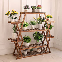 ZOCWJK Plant Stand Triangular Wood Plant Stand Indoor 6 Tier Flower Pot Holder Shelf Corner Display Rack,