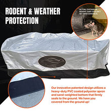 CoverSeal Patio Furniture Cover with Weighted Ground Conforming Apron Seal - Water Resistant Rectangular Outdoor Furniture Covers for Outdoor Table and Chairs - Large 150 L x 44 W x 60 H in