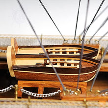 Old Modern Handicrafts HMS Victory Model Ship with Display Case Multicolor
