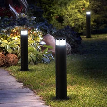 KISAD Waterproof Pillar Lamp Modern Landscape Lights LED Path Bollard Lighting Fixture with Acrylic Shade Outdoor Aluminum Landscape Path Light for Lawn Patio Driveway Garden Decor