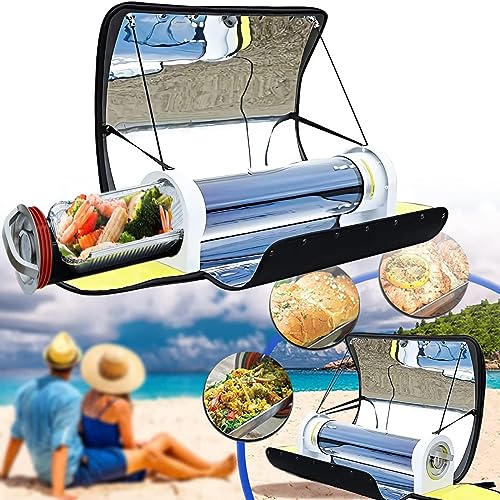 Portable Solar Oven BBQ Cooker, Solar Oven Sun Cooker, Foldable Camping Stove,with 4.5L Large Capacity, for Outdoor Camping