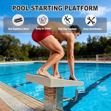 SHENGQION Swimming Pool Starting Block, Pool Diving Board Heavy Duty Jump Stand Pool Diving Board Fiberglass Competition Diving Platform for Athletes, Ideal for Swim Meets and Training(Upgrade)